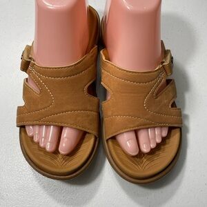 Kuailu Brown Open-Toe Sandals Size 7 SB-80